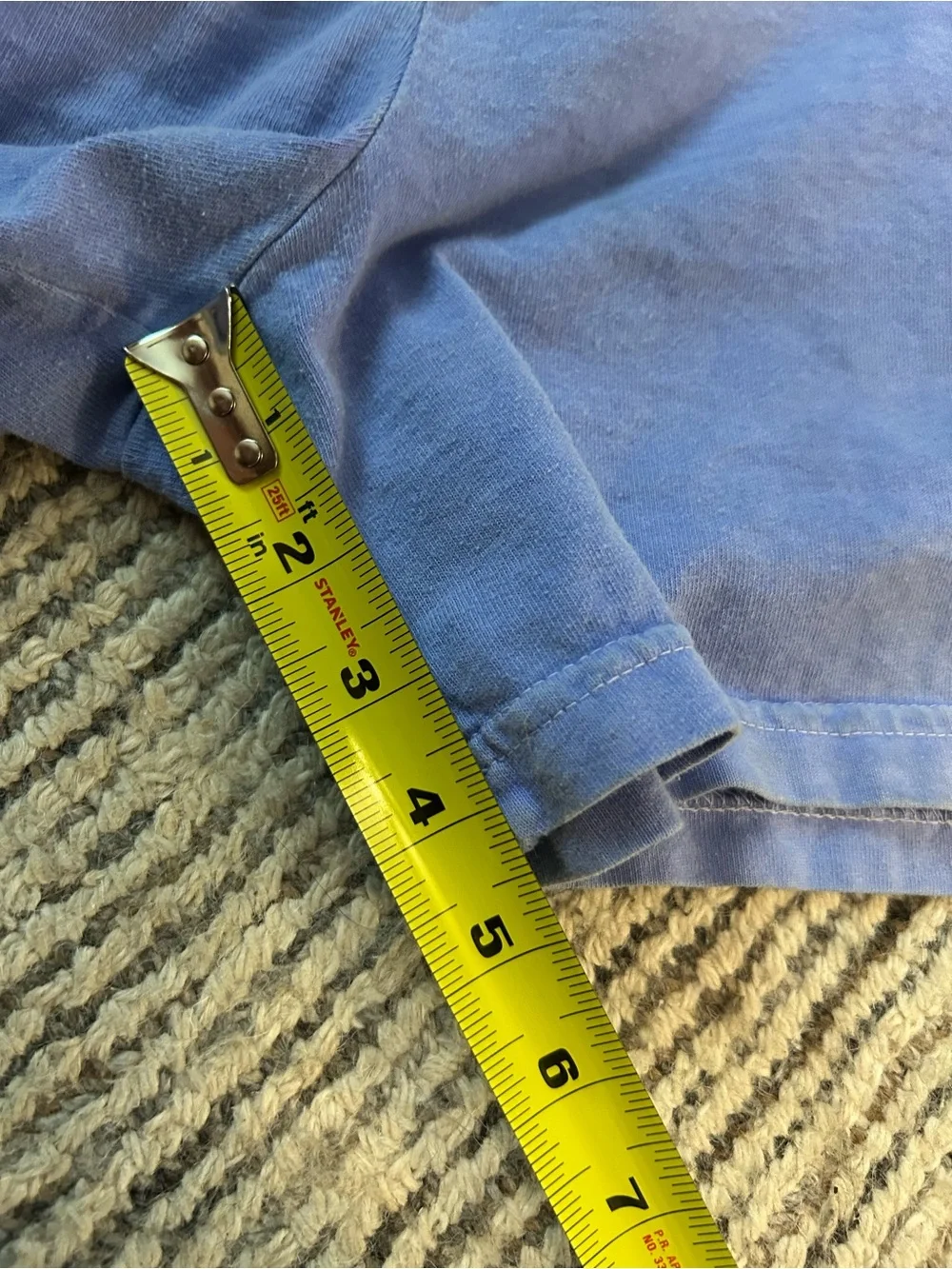 fresh produce Periwinkle Blue Casual Drawstring Shorts Size Small USA Made